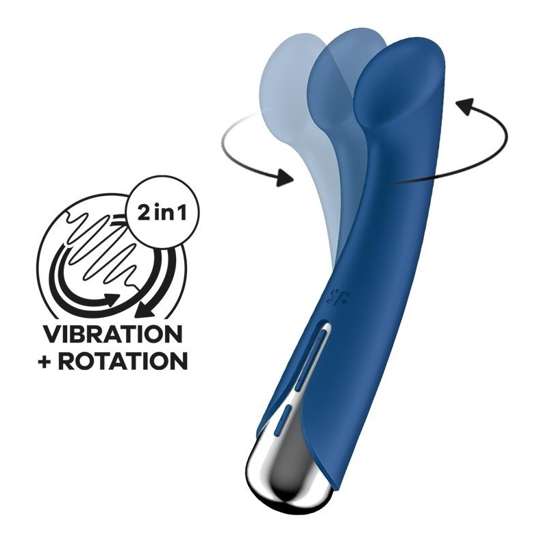 Satisfyer Stimulateur Spinning G-Spot 1 - 11 x 3.5cm Bleu